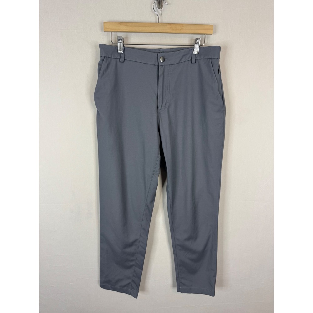 Lululemon Mens Commission Pant Classic Grey Technical Chino Trousers 34X29